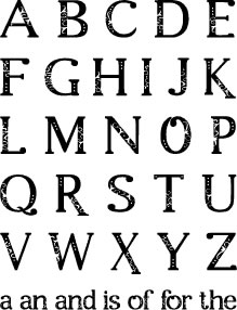 Technique Tuesday -  Alphabet Stamp Set - Provence Capital Letters Extra Large  (sold individually)